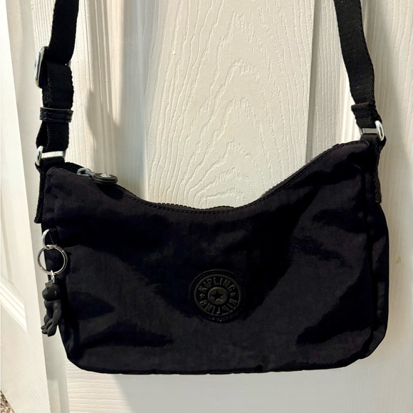 NWOT Kipling Ayda Nylon Shoulder Bag - Black - Picture 2 of 7